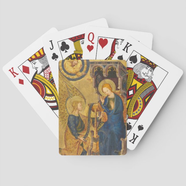 Baraja De Cartas Pintura de Gabriel y María (Reverso)