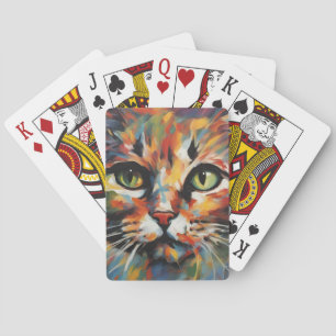 Baraja De Cartas Pintura de gato