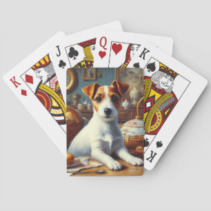 Baraja De Cartas Pintura de Jack Russell Terrier