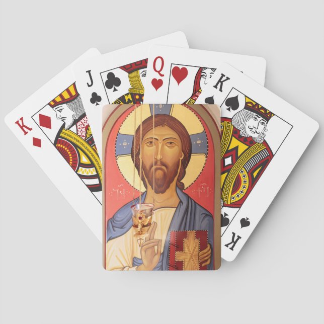 Baraja De Cartas Pintura De Jesús (Reverso)