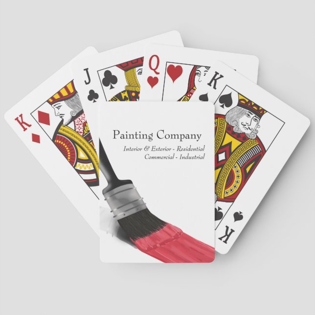 Baraja De Cartas Pintura de la empresa de servicios de pintores Bru (Reverso)