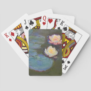 Baraja De Cartas Pintura de lirios de agua de Monet Estanque Lirios