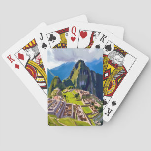 Baraja De Cartas Pintura de Machu Picchu Perú