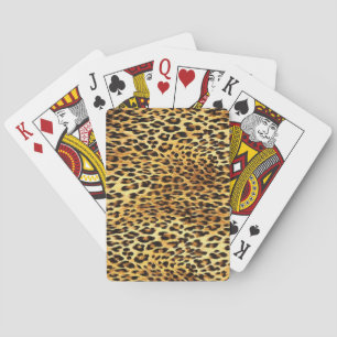 Baraja De Cartas Pintura de patrón de camuflaje de puntos leopardo