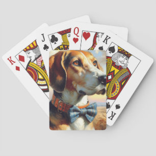 Baraja De Cartas Pintura de roca de fondo en inglés