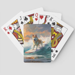 Baraja De Cartas Pintura de surf en la playa de Akita