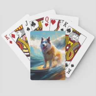 Baraja De Cartas Pintura de surf en la playa de Malamute en Alaska
