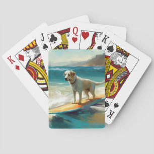 Baraja De Cartas Pintura de Surf en la Playa del Pastor de Anatolia