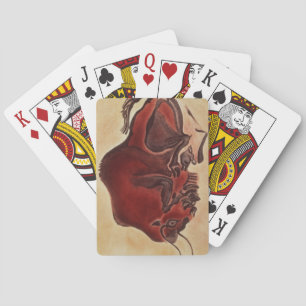 Baraja De Cartas Pintura de un bisonte, difunto Magdaleniano