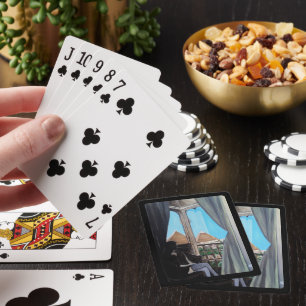 Baraja De Cartas Pintura del Hotel Pyramisa de Alfred Fox