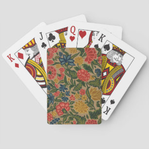 Baraja De Cartas Pintura del Jardín del Diseñador Floral Vintage