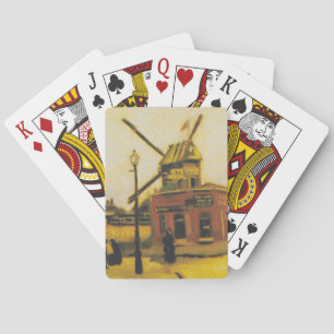 Baraja De Cartas Pintura del Molino de Viento de Van Gogh París Vin