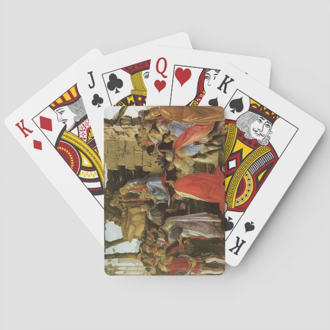 Baraja De Cartas Pintura del Renacimiento Botticelli (Reverso)
