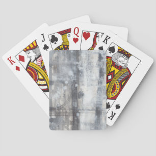 Baraja De Cartas Pintura gris contemporánea