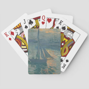 Baraja De Cartas Pintura Impresionismo Marino Amanecer Monet