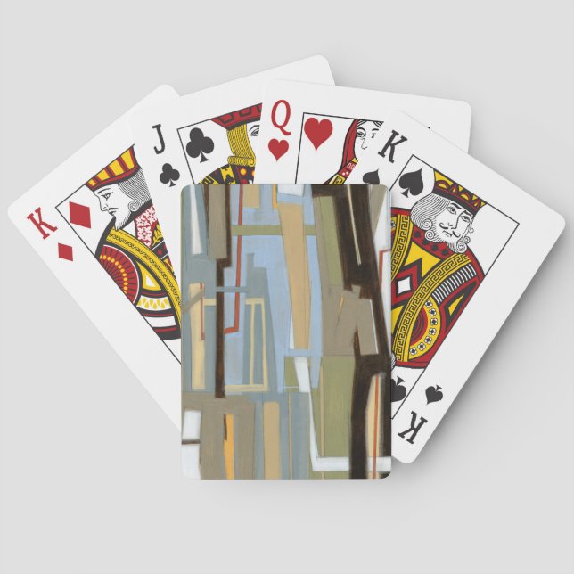 Baraja De Cartas Pintura moderna de libre expresión de Norman Wyatt (Reverso)