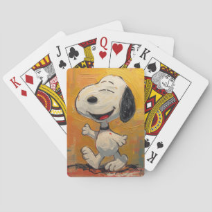 Baraja De Cartas Pintura Pop Art de Perro Beagle Alegre
