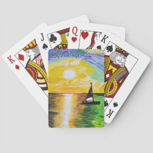 Baraja De Cartas Pinturas DG Atardecer Vela