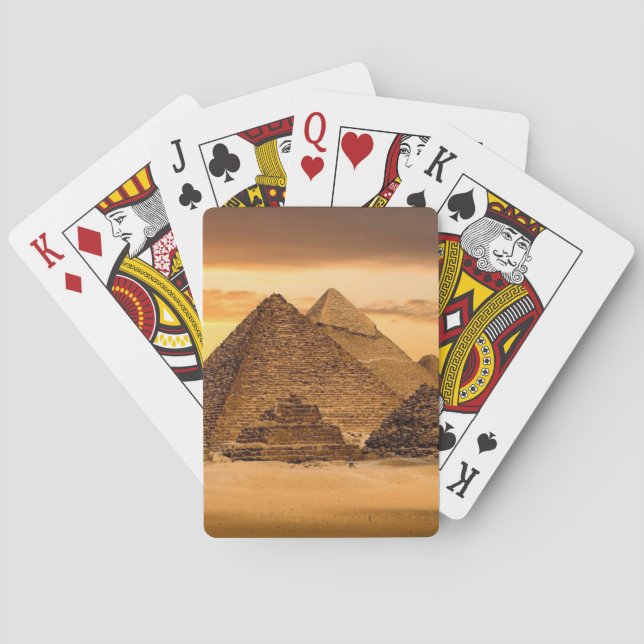 Baraja De Cartas Pirámides de Egipto (Reverso)