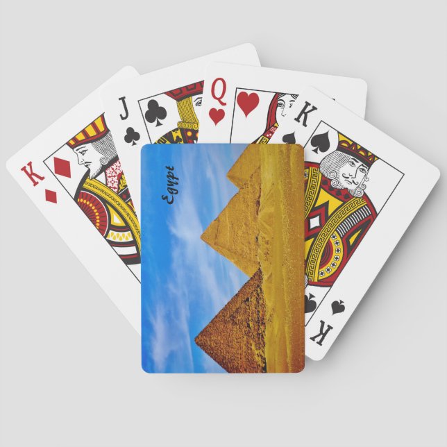 Baraja De Cartas Pirámides de Egipto (Reverso)