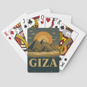 Baraja De Cartas Pirámides egipcias de Giza Gran Pirámide