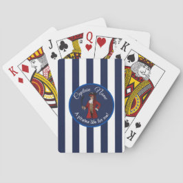 Baraja De Cartas Pirata Nautical Blue Boy