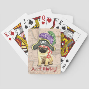 Baraja De Cartas Pirata Pug