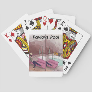 Baraja De Cartas Piscina de Pavlov divertida caricatura