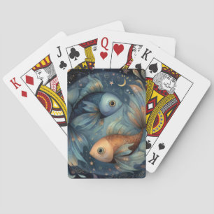Baraja De Cartas Piscis Pez Zodíaco Astrología Celestial Cumpleaños