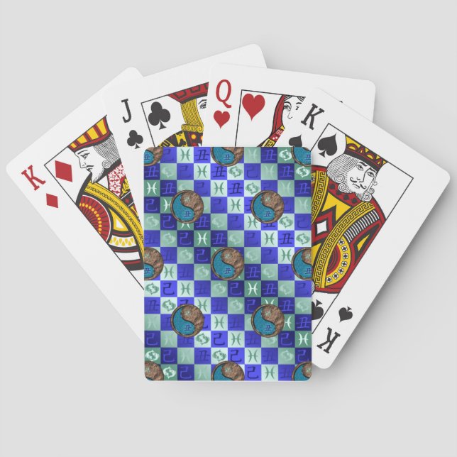 Baraja De Cartas Piscis y Buey de Tierra (Reverso)