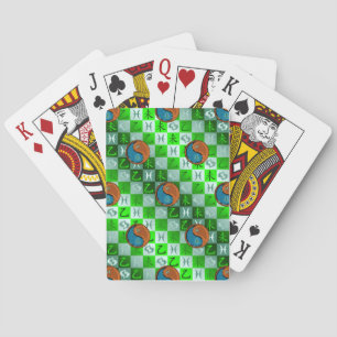 Baraja De Cartas Piscis y Cabra de Madera