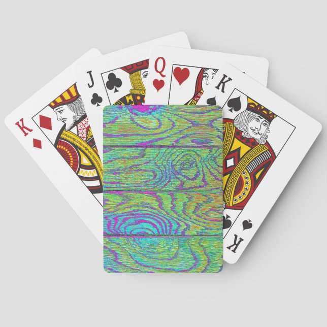 Baraja De Cartas Piso de Madera (Reverso)