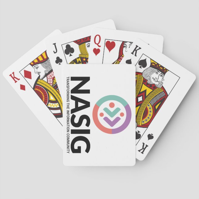 Baraja De Cartas Piso de tarjeta NASIG (Reverso)