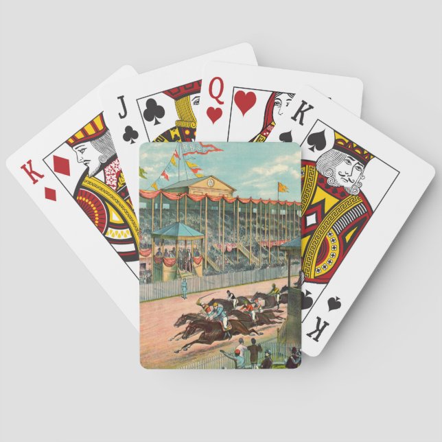 Baraja De Cartas Pista 1887 de la playa de Brighton (Reverso)