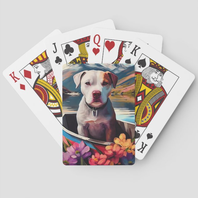Baraja De Cartas Pitbull en un remo: Una aventura escénica (Reverso)