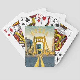 Baraja De Cartas Pittsburgh Steel City Skyline 412 Pennsylvania Can