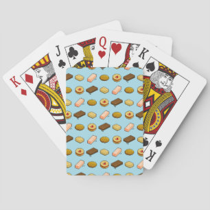 Baraja De Cartas Pixel Art Tasty Biscuit Cookie Selection Pattern