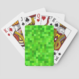 Baraja De Cartas Píxeles de juego verde
