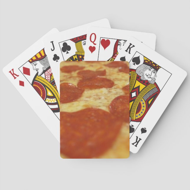 Baraja De Cartas pizza de pepperoni (Reverso)