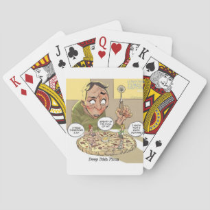 Baraja De Cartas Pizza Deep Dish Divertida Filosófica