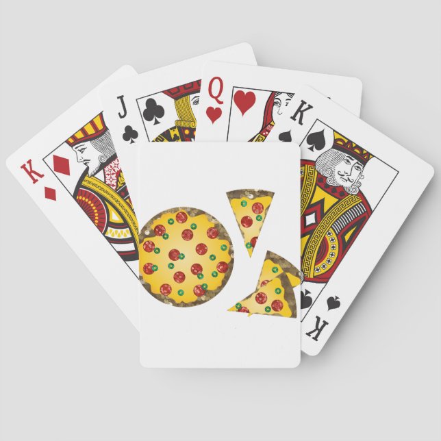 Baraja De Cartas pizza secuencial (Reverso)