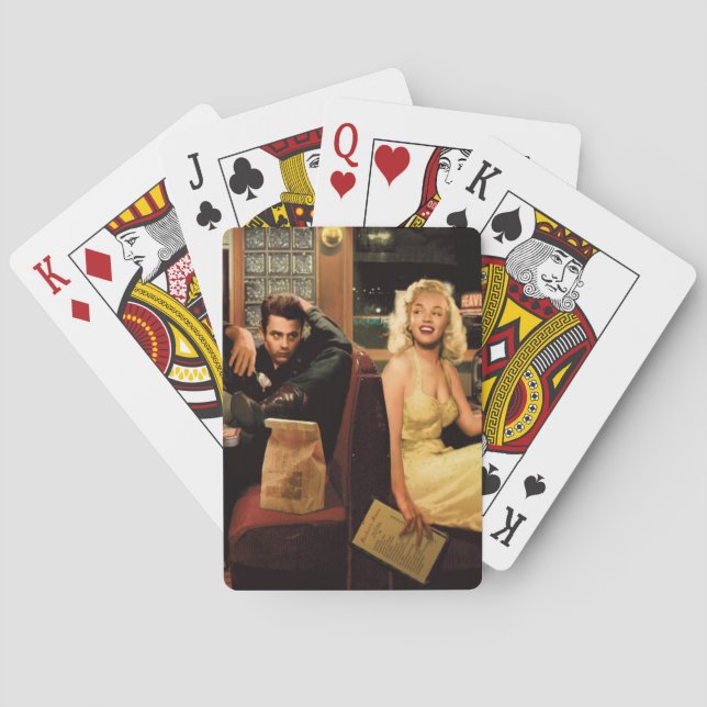 Baraja De Cartas Placa azul (Reverso)