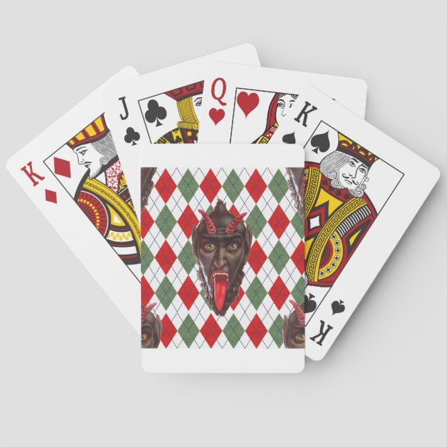 Baraja De Cartas plaid navidades krampus (Reverso)