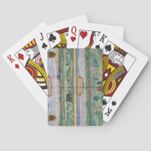 Baraja De Cartas Plan de ciudad de Viena y de Buda, de 'Civitates