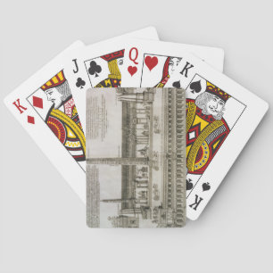 Baraja De Cartas Plan del Circo Máximo, Roma, grabado por el