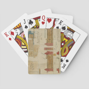 Baraja De Cartas Planes y elevaciones para la casa roja, Bexley Hea