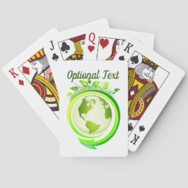 Baraja De Cartas Planeta verde del Día de la Tierra