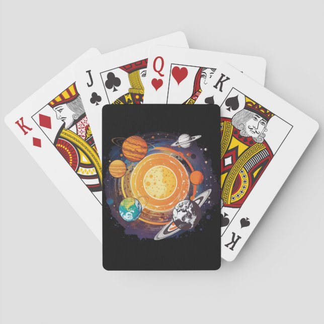 Baraja De Cartas Planetas (Reverso)