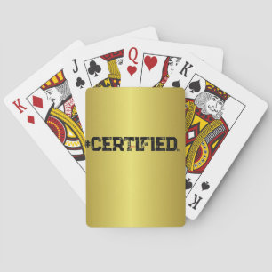 BARAJA DE CARTAS PLANIFICADOR DE ORO CERTIFICADO