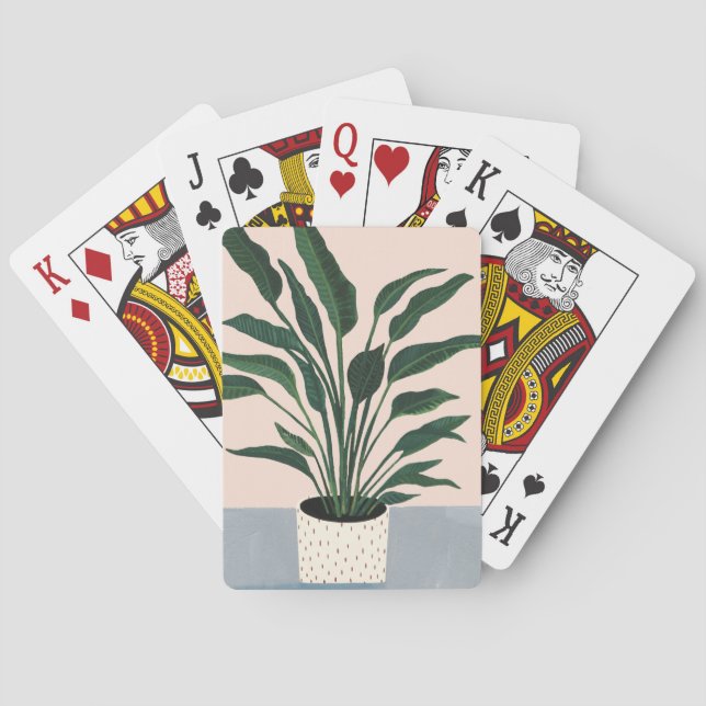 Baraja De Cartas Planta doméstica (Reverso)